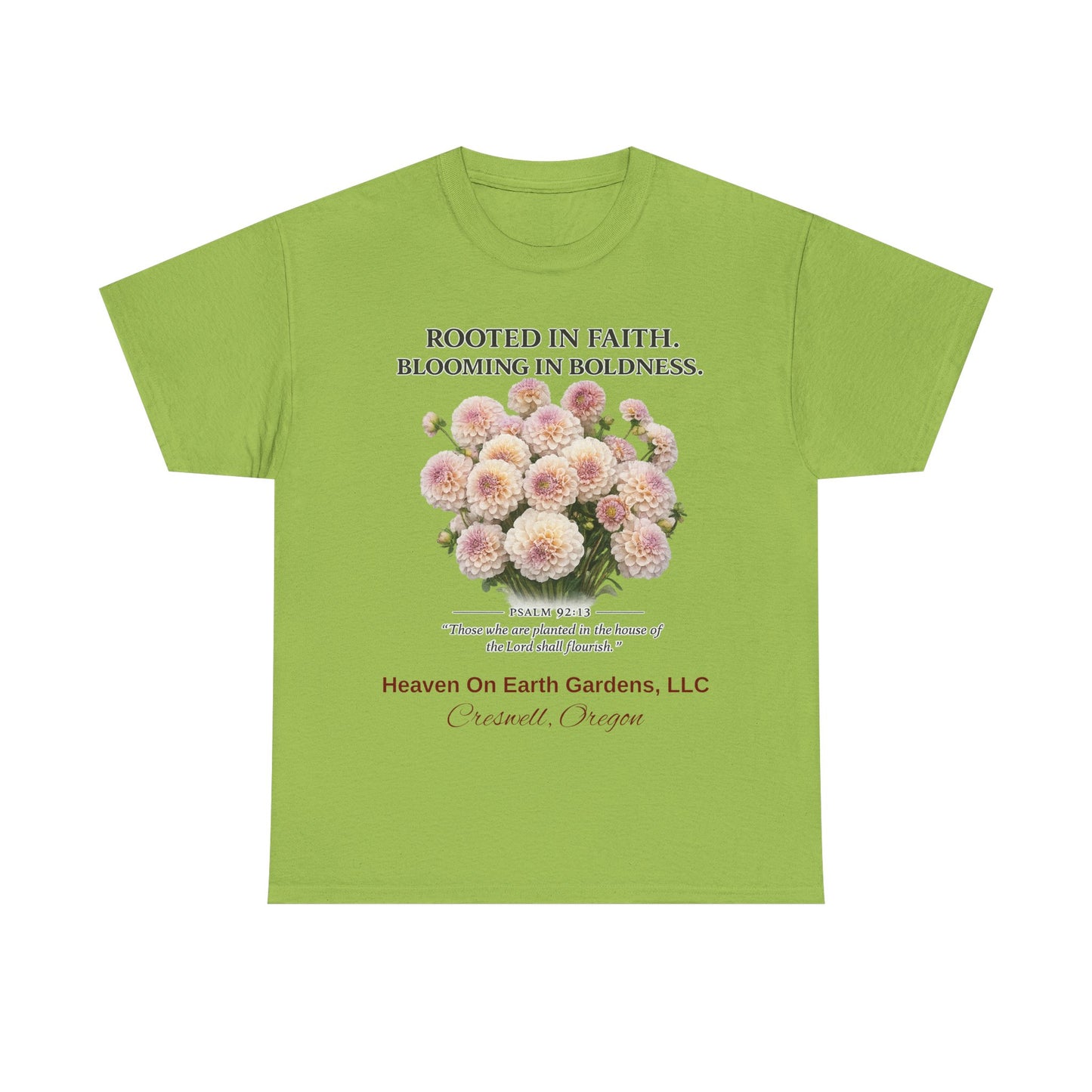 Rooted in Faith - 'HOE Gardens' Gardening Tee