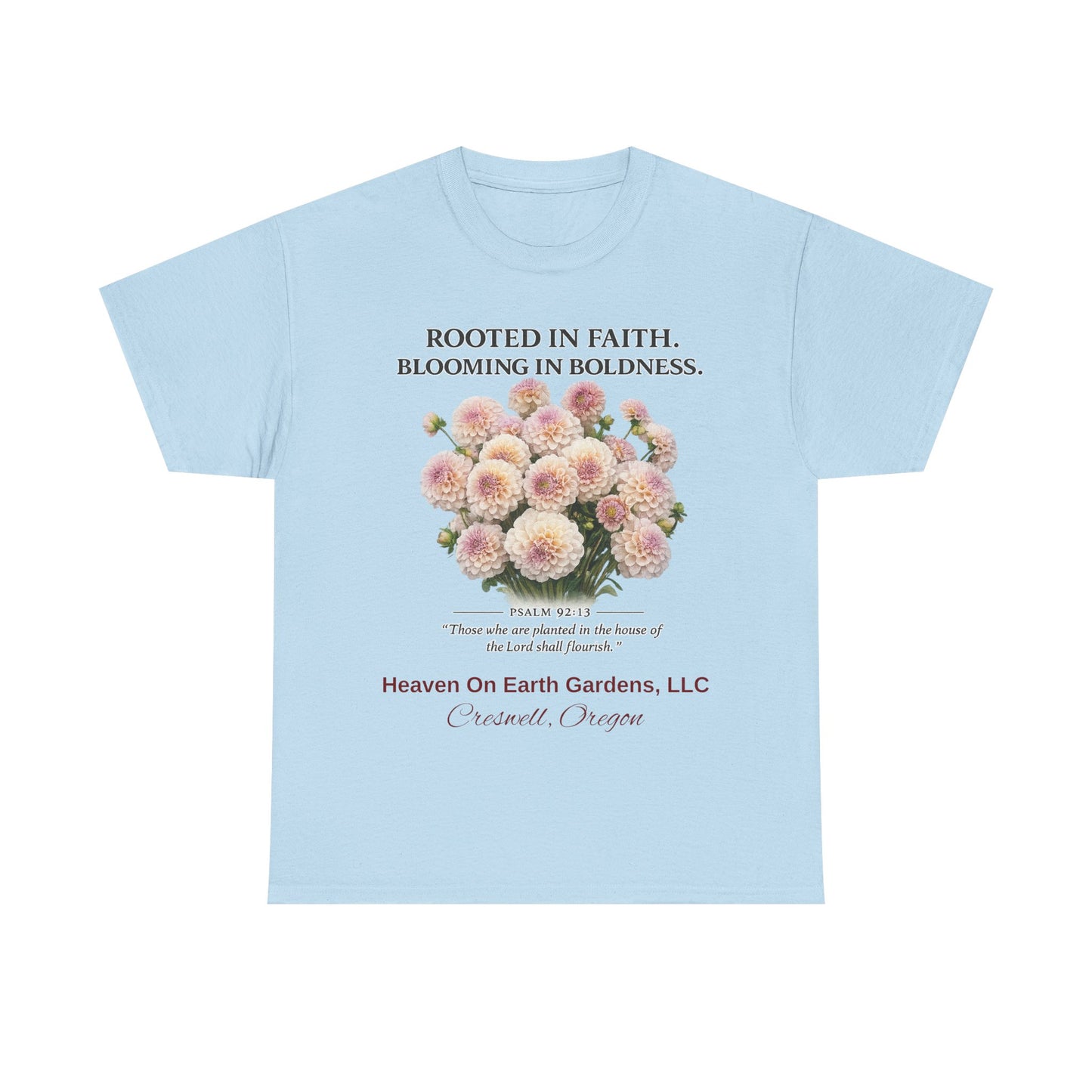 Rooted in Faith - 'HOE Gardens' Gardening Tee