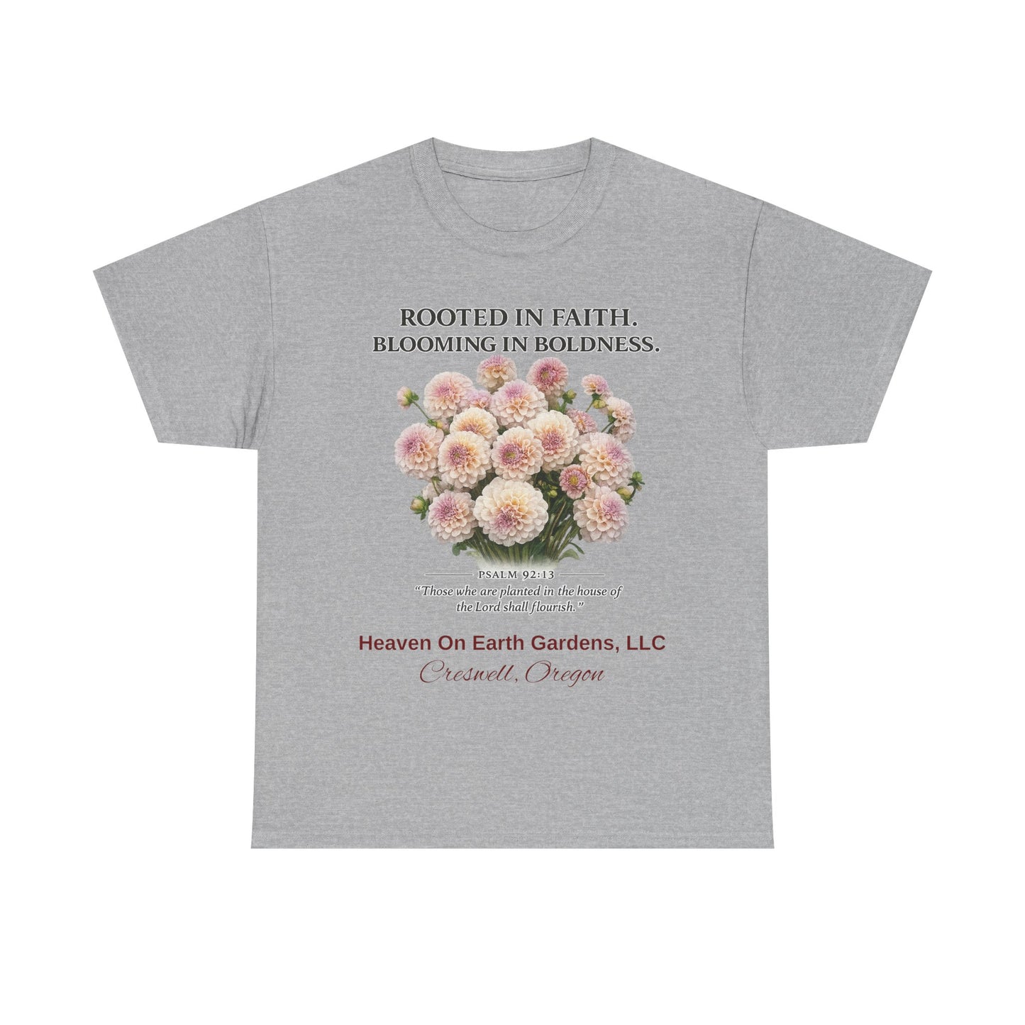 Rooted in Faith - 'HOE Gardens' Gardening Tee