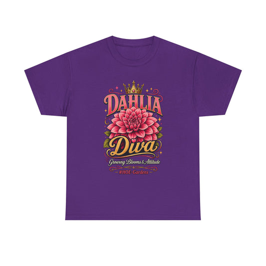 Dahlia Diva - 'HOE Gardens' Funny Gardening Tee