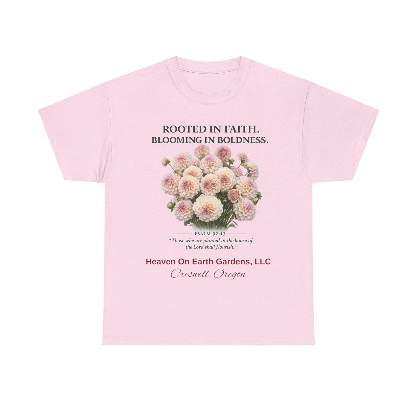 Rooted in Faith - 'HOE Gardens' Gardening Tee