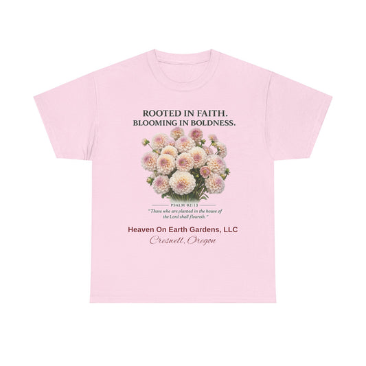 Rooted in Faith - 'HOE Gardens' Gardening Tee