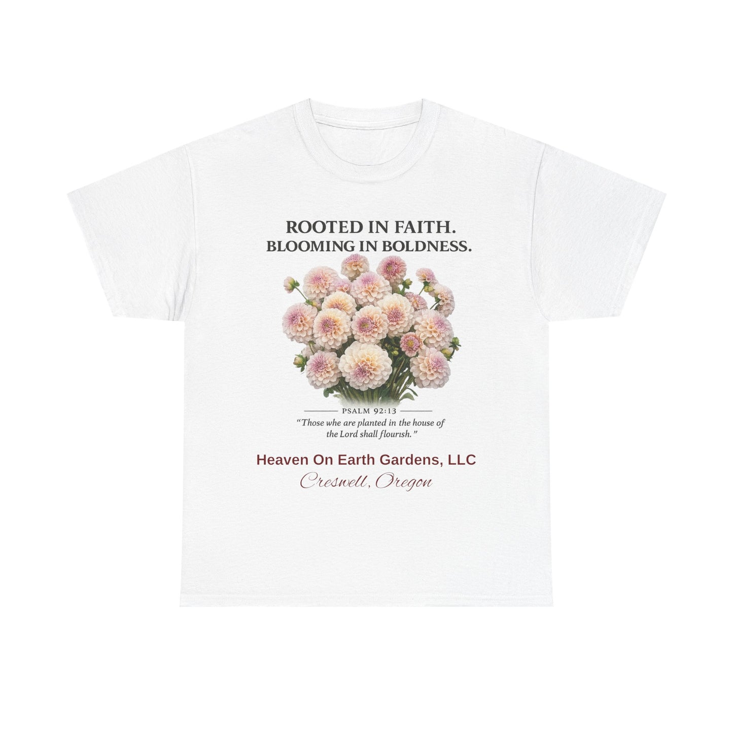 Rooted in Faith - 'HOE Gardens' Gardening Tee