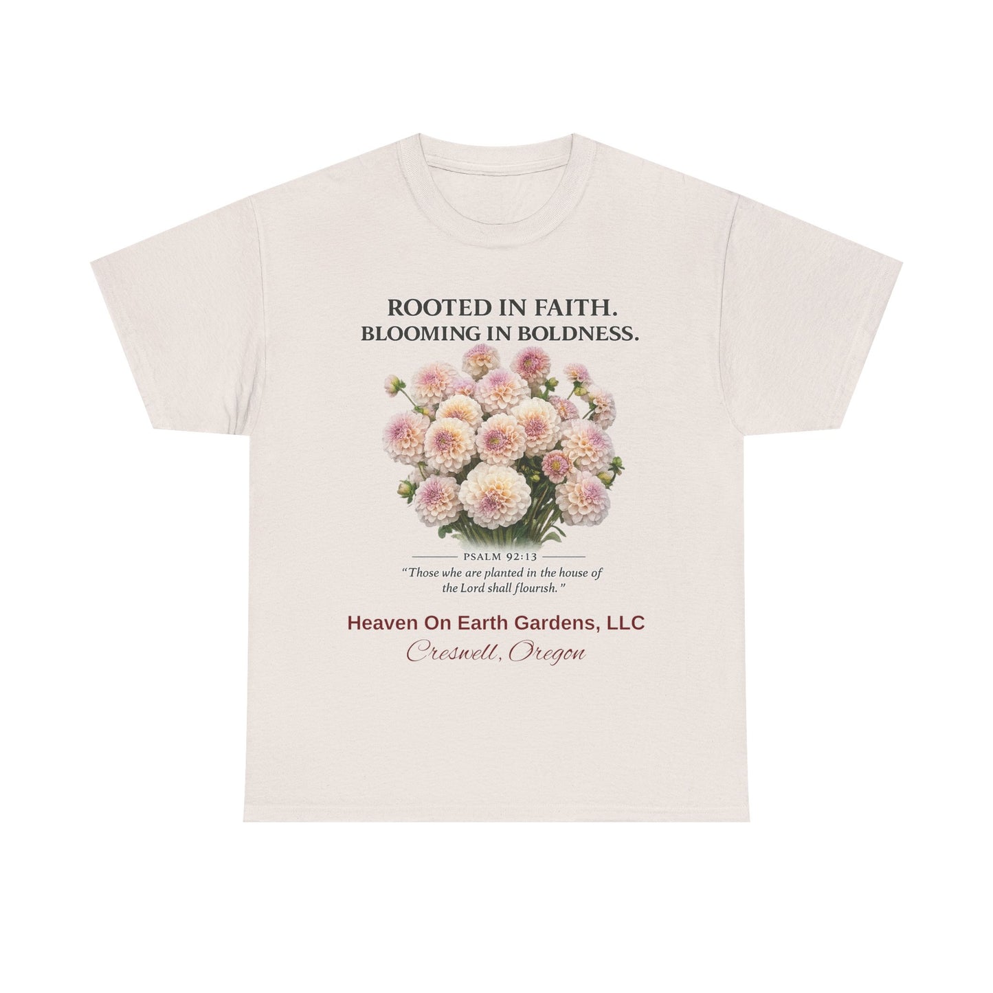 Rooted in Faith - 'HOE Gardens' Gardening Tee