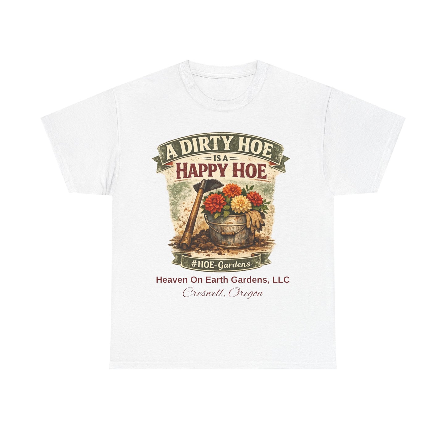 Dirty HOE - 'HOE Gardens' Funny Gardening Tee